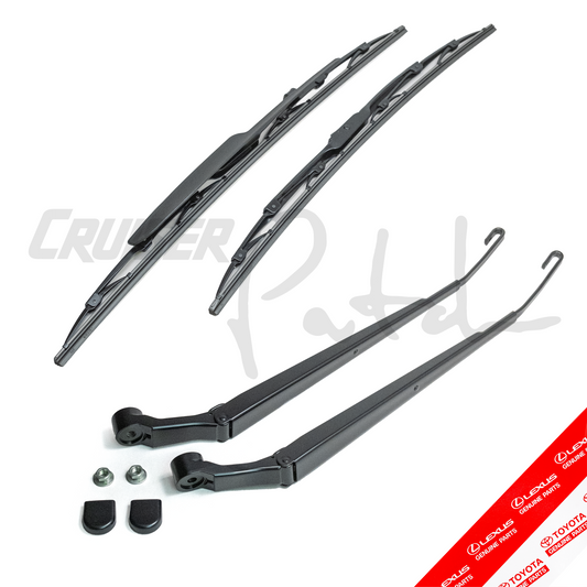 100 Series OEM Front Wiper Blade and Arm Upgrade Kit