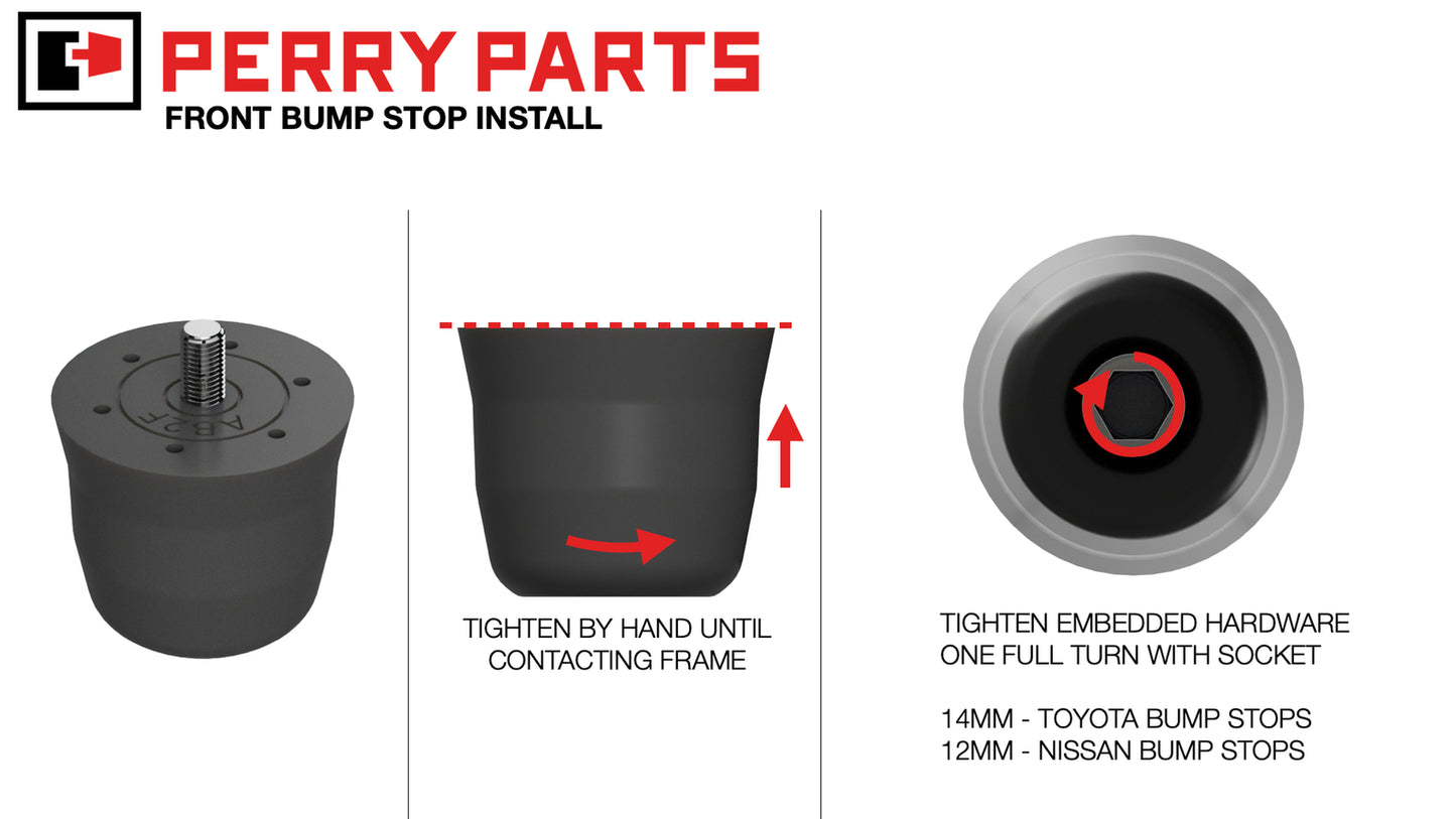 PerryParts 100 Series Land Cruiser LX470 FRONT bump stops